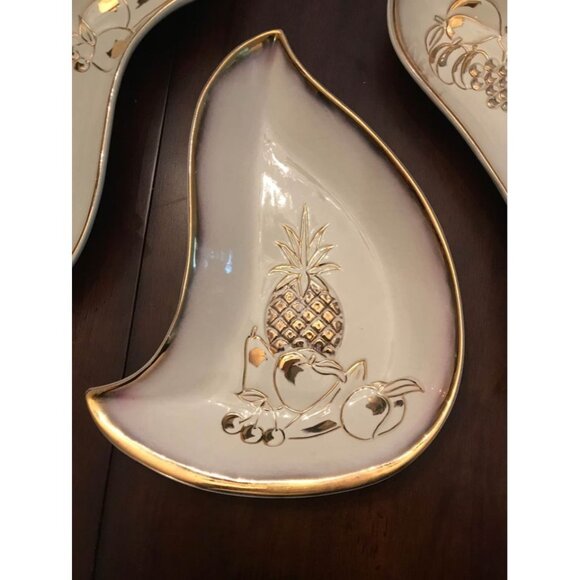 Vintage MCM HOENIG of California Three Piece Nesting Serving Platter | Charcuter - Picture 2 of 16